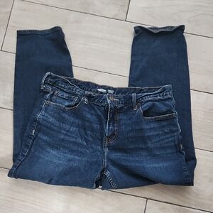 Old Navy Dark Blue Straight Leg Jeans